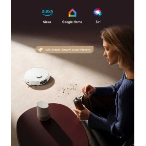 Полная совместимость с голосовым управлением   Воспользуйтесь возможностями уборки с поддержкой голосового управления.