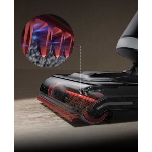 Система против спутывания волос   Эластичный скребок TangleCutTM оснащен гребенкой с острыми зубцами, которые эффективно разделяют спутавшиеся волосы во время их уборки с помощью пылесоса, полностью * освобождая от них щетку и избавляя вас от необходимости распутывать их вручную.