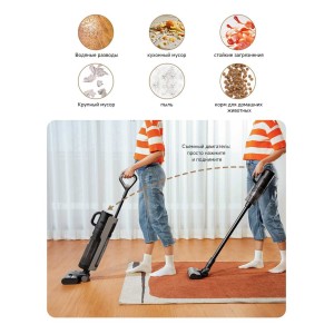 От твердых напольных покрытий до мягкихповерхностей - пылесос G10 Combo может справиться с любыми загрязнениями в самых разных местах.